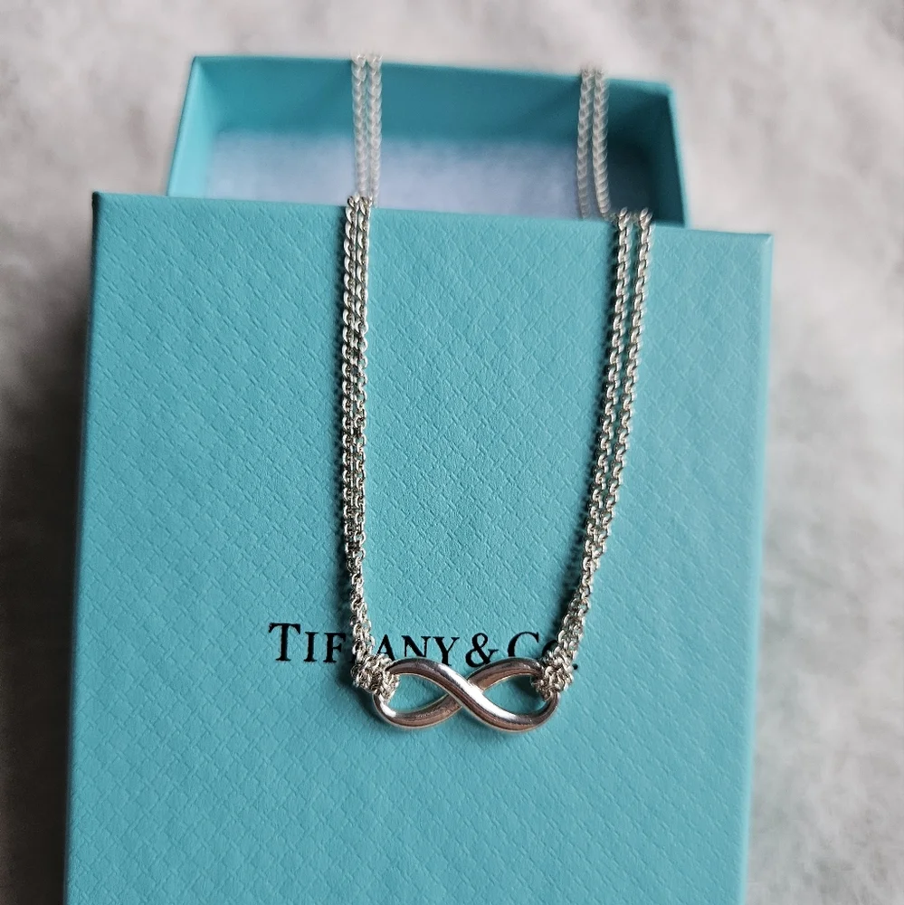 Authentic Tiffany & Co. Infinity Sterling Silver Necklace ✨️ - Picture 1 of 9